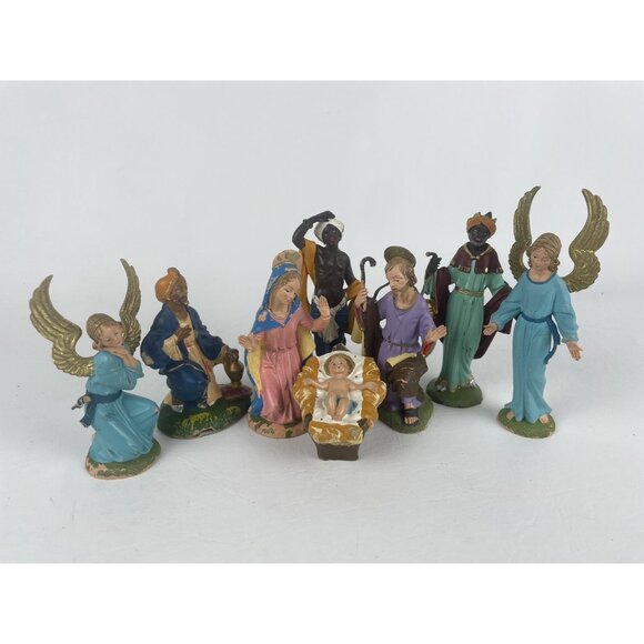 Fontanini 1983 Depose Nativity Figures Italy Nice RARE Lot of 8 - Picture 1 of 12